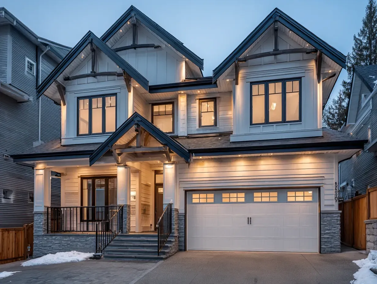 A close-up on a durable, weatherproof fixture for architectural lighting in Burnaby BC. Our exterior lighting hardware is built for the British Columbia climate. We provide robust building illumination solutions in Burnaby. Keywords: weatherproof fixtures, durable lighting, IP65, quality installation.