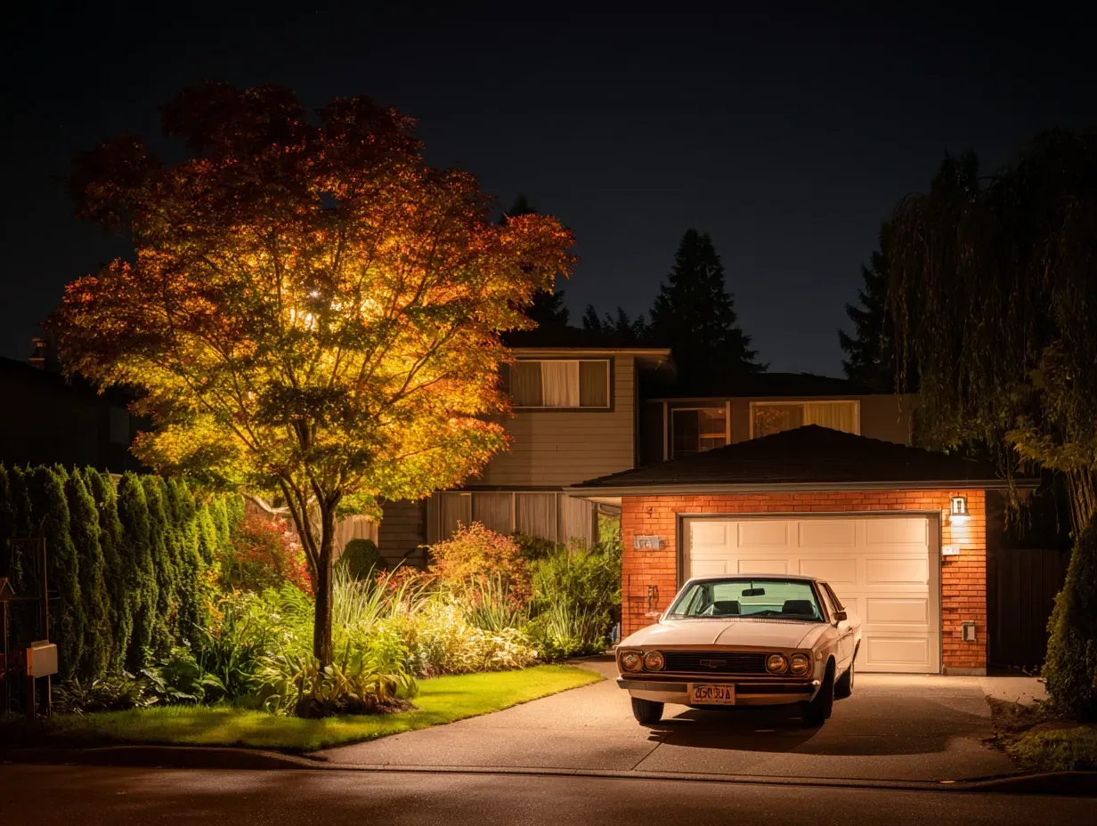 Troubleshooting a cut wire is a frequent landscape lighting repair in Burnaby BC, often caused by gardening. Our outdoor lighting repair team in Burnaby expertly locates and splices damaged cables. For safe garden light repair in Burnaby, BC, call the professionals. Keywords: low voltage lighting repair Burnaby, wire break, system diagnostics, safe repair.