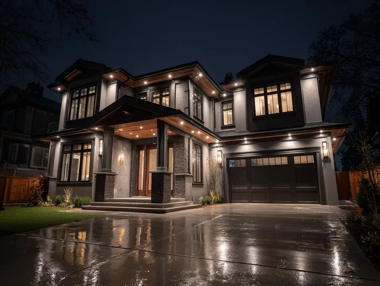 Walkways and pathways are kept safe with our commercial lighting in Burnaby BC. Our exterior lighting solutions reduce liability and prevent accidents. For public safety lighting for your business in Burnaby, we are the specialists. Keywords: pathway lighting, public safety, liability reduction, walkway lights.