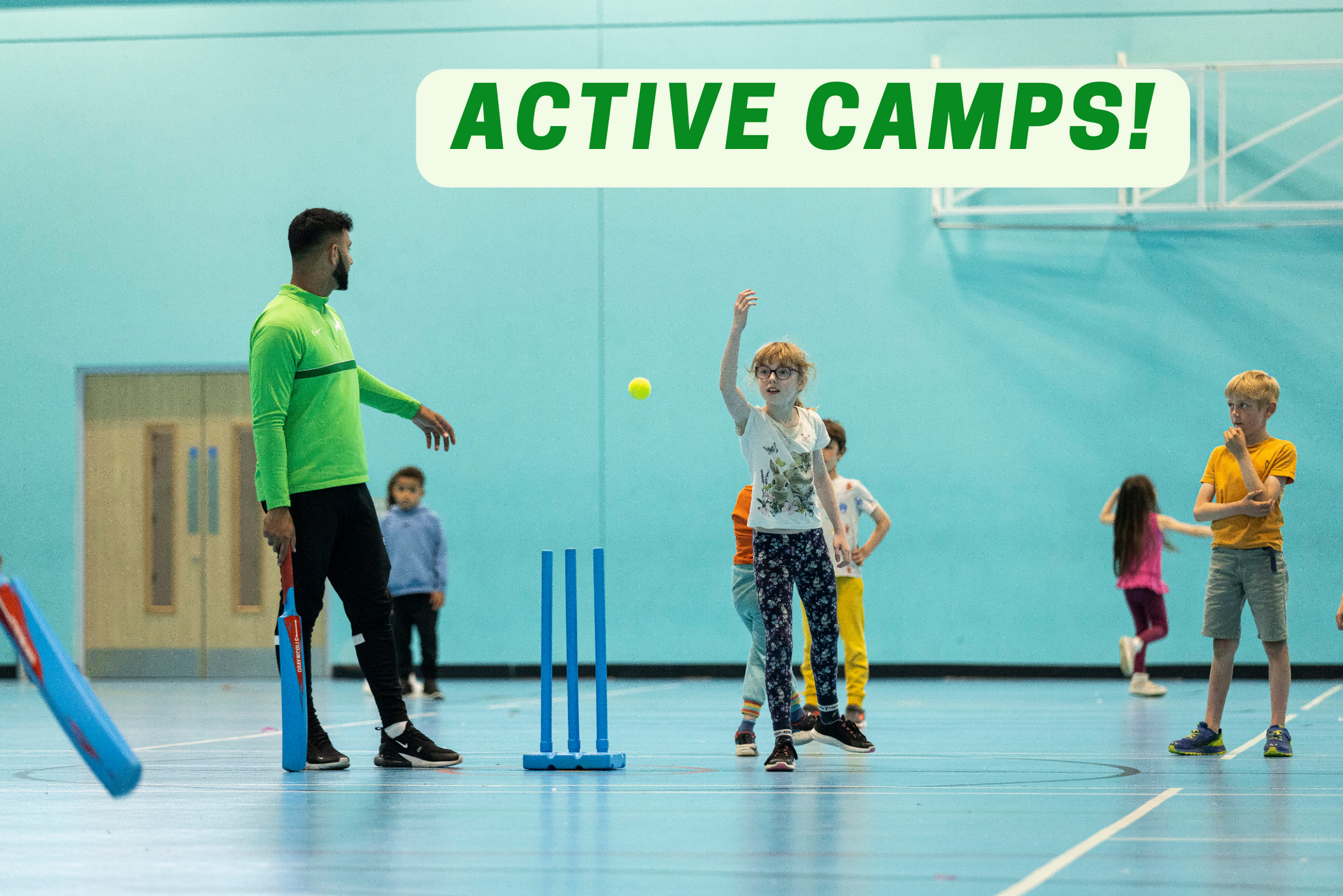 Child drawing top view. Artwork workplace with creative accessories. Flat lay art tools for painting.