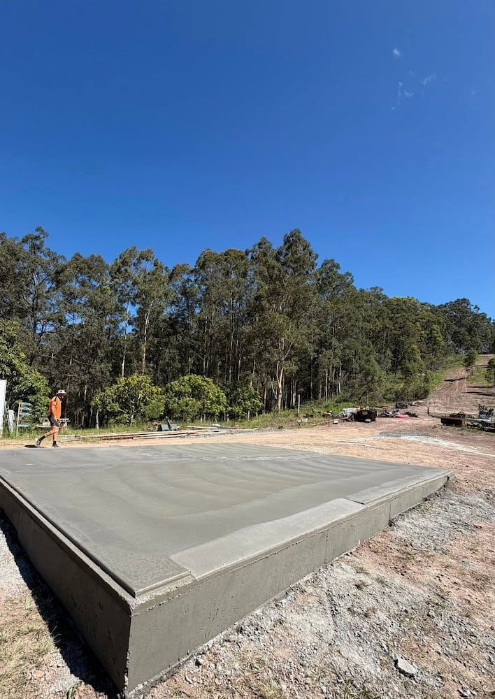 Newly Poured Concrete Slab on a Construction Site — JDC Concreting in Lismore, NSW