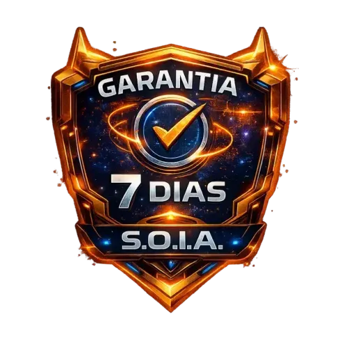 escudo de garantia em 3d da marca S.O.I.A.