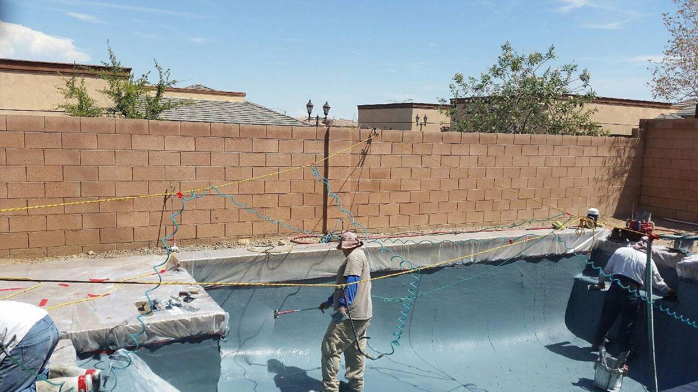 Re-Plastering Pool — Las Vegas, NV — R.O.W Custom Pool Plastering & Remodeling