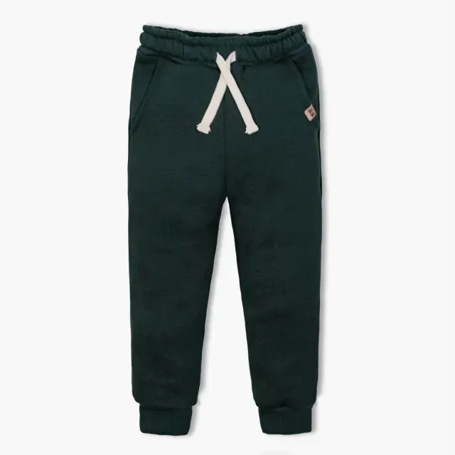 Jogger verde frisado