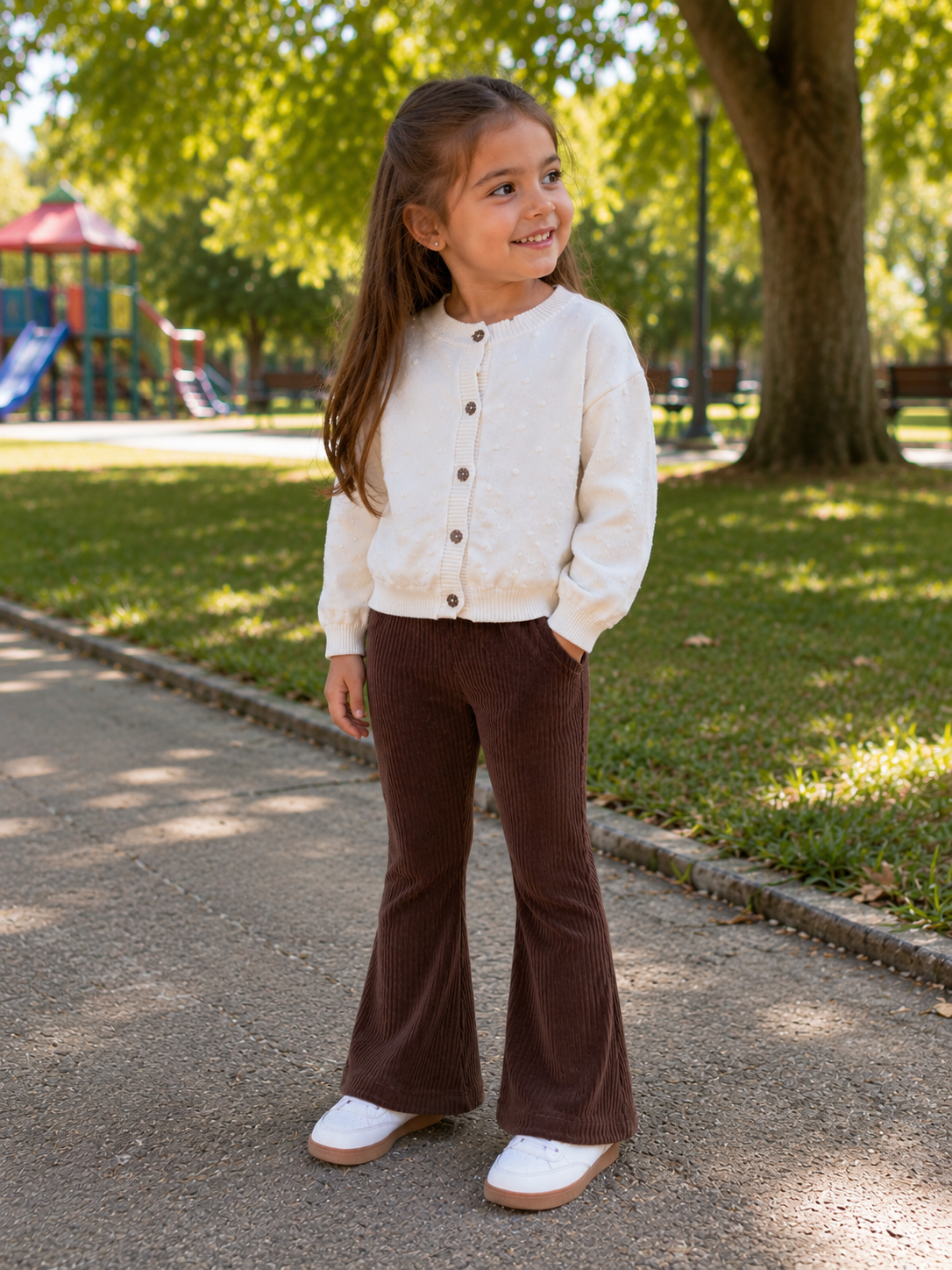 Copia de Calza corderoy de plush beige