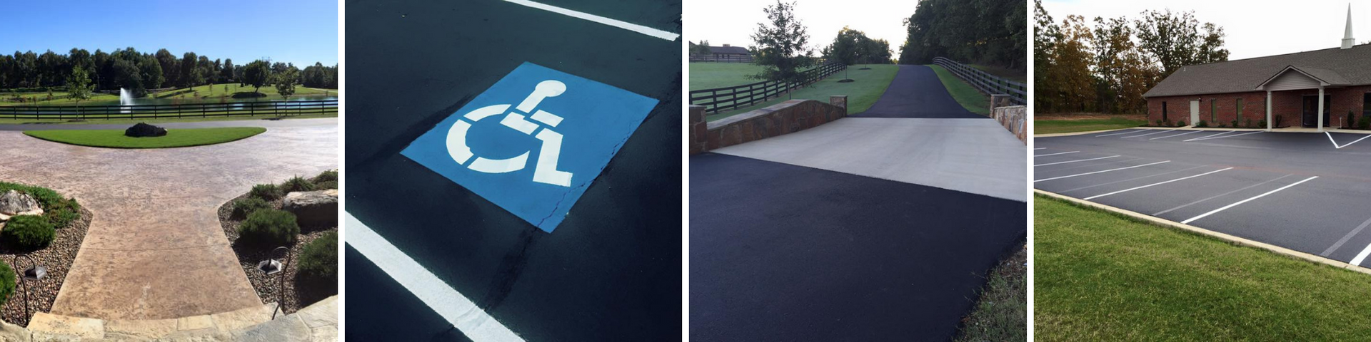 pavement - handicap & driveway