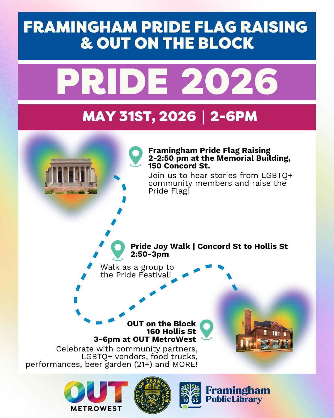 Person smiling at a booth