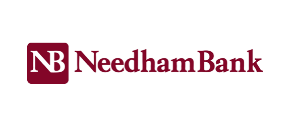 Needham Bank logo: maroon 