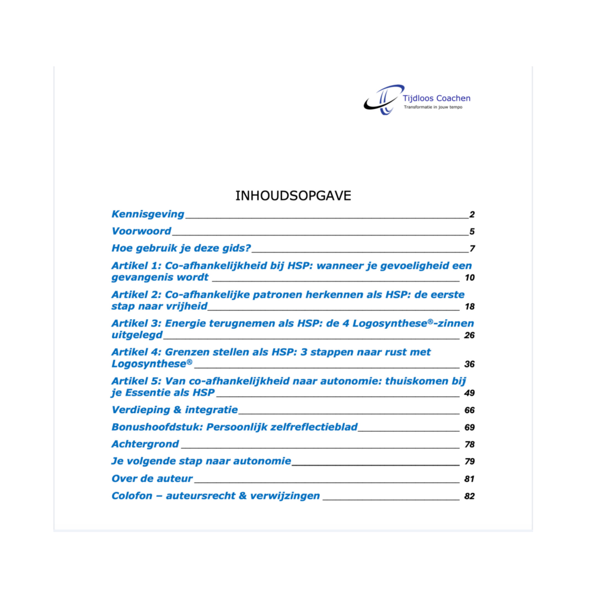 Van co-afhankelijkheid naar autonomie voor HSP's - De complete 5-delige gids over hoogsensitiviteit, Essentie en Logosynthese®