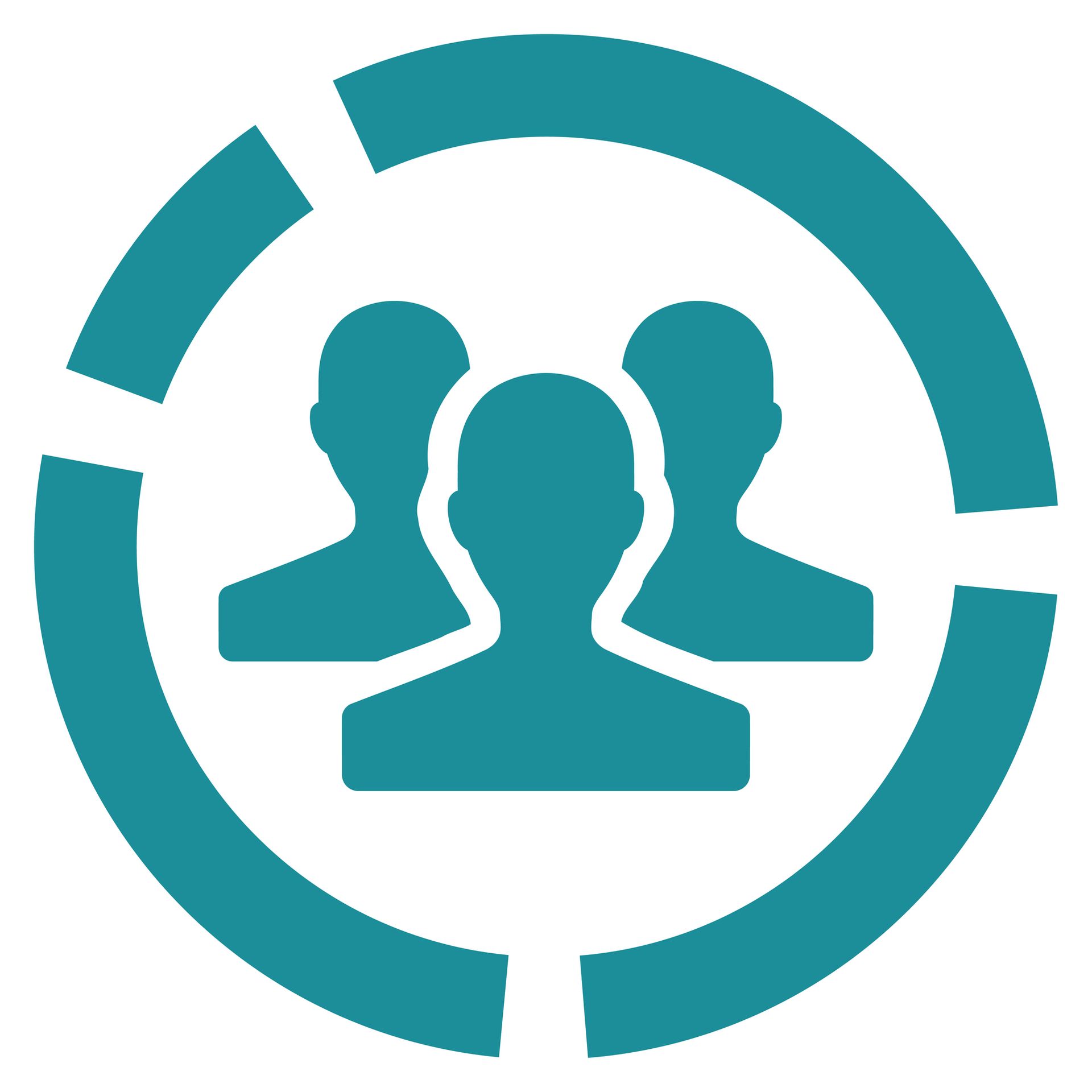 Personen in een groepscoaching settting.