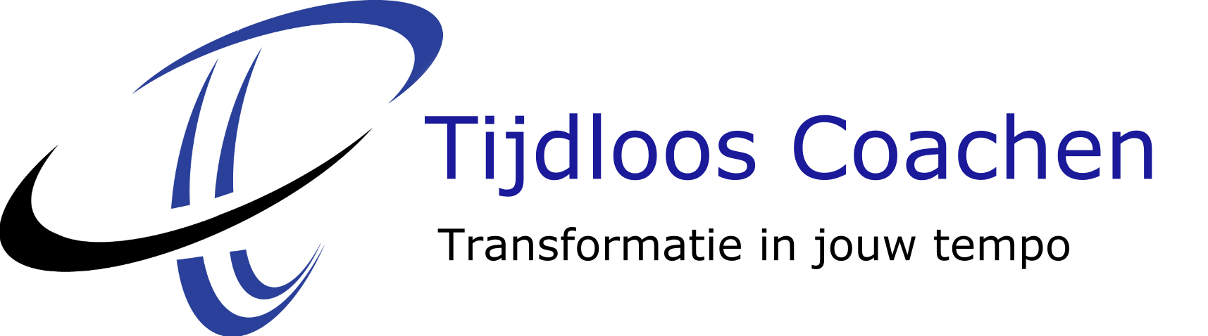 Logo with abstract shape and text 