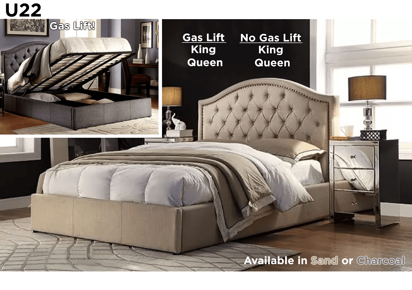 Upholstered Beds in Lismore Bryants Beds & Mattresses