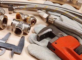 Set Of Plumbing And Tools — Plumbing Inspections in Oxnard, CA