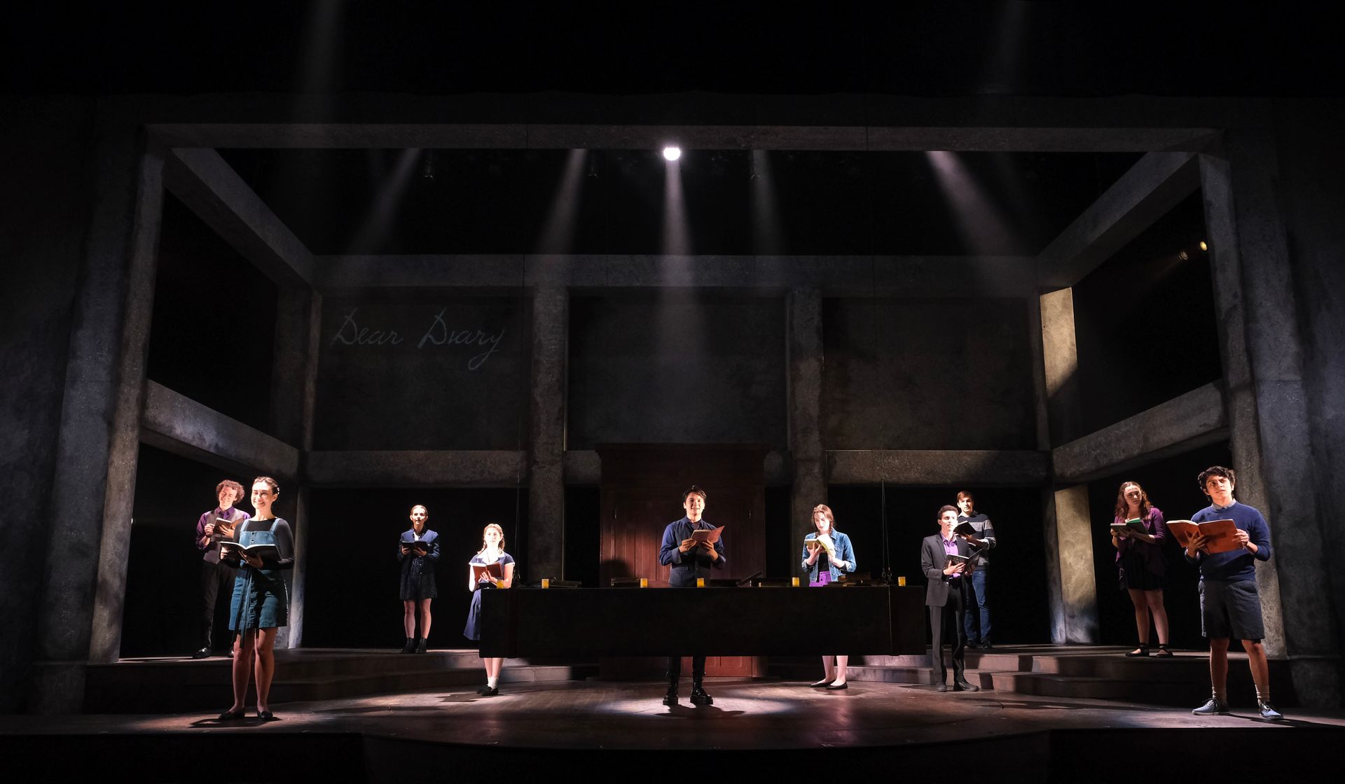 The cast of CCAE Theatrical's world-premiere production of Witnesses