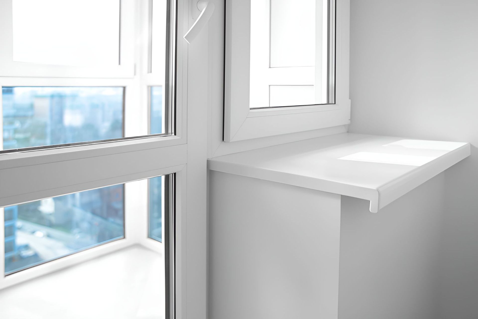 A White Window Sill in a Room Next to a Window — Twin Cities Glass In Albury, NSW