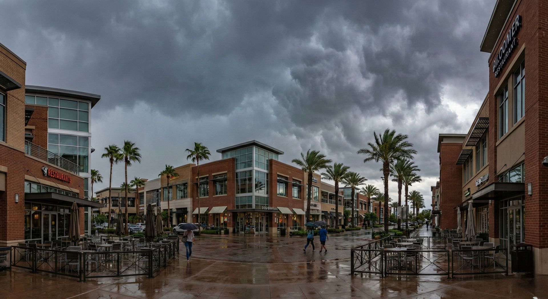 Fertilizing the green lawn.