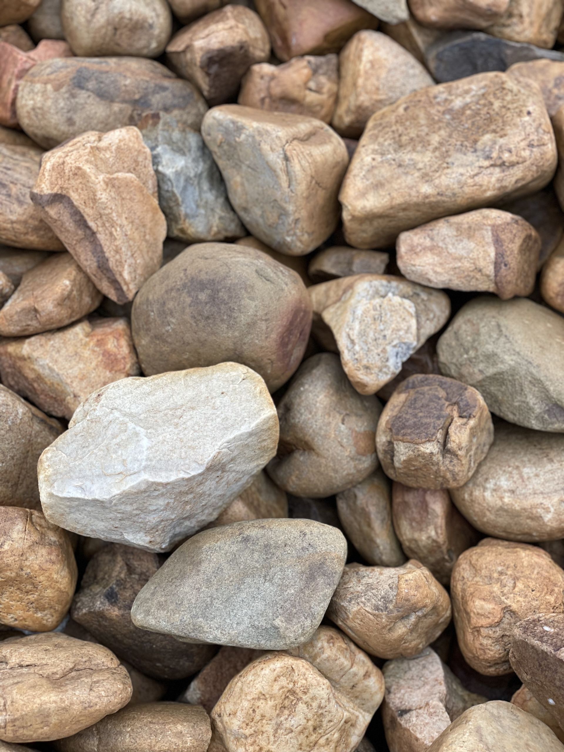 A pile of rocks sitting on top of each other.
