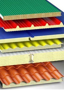 disegno tecnico di diversi pannelli isolanti