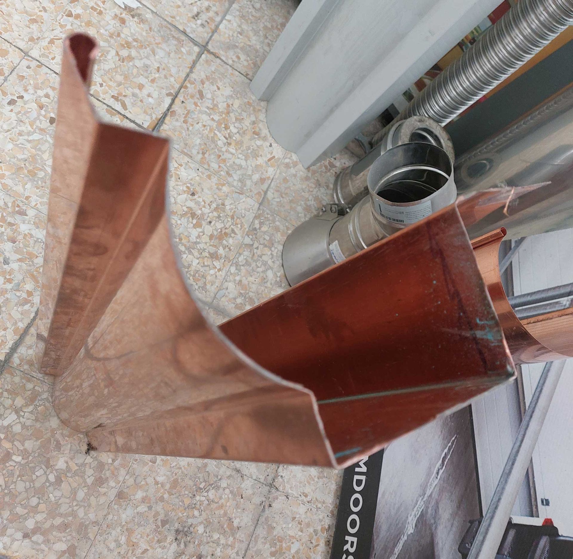 grondaie in Liguria sagomate tipo venete