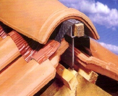 particolare della coibentazione di un tetto