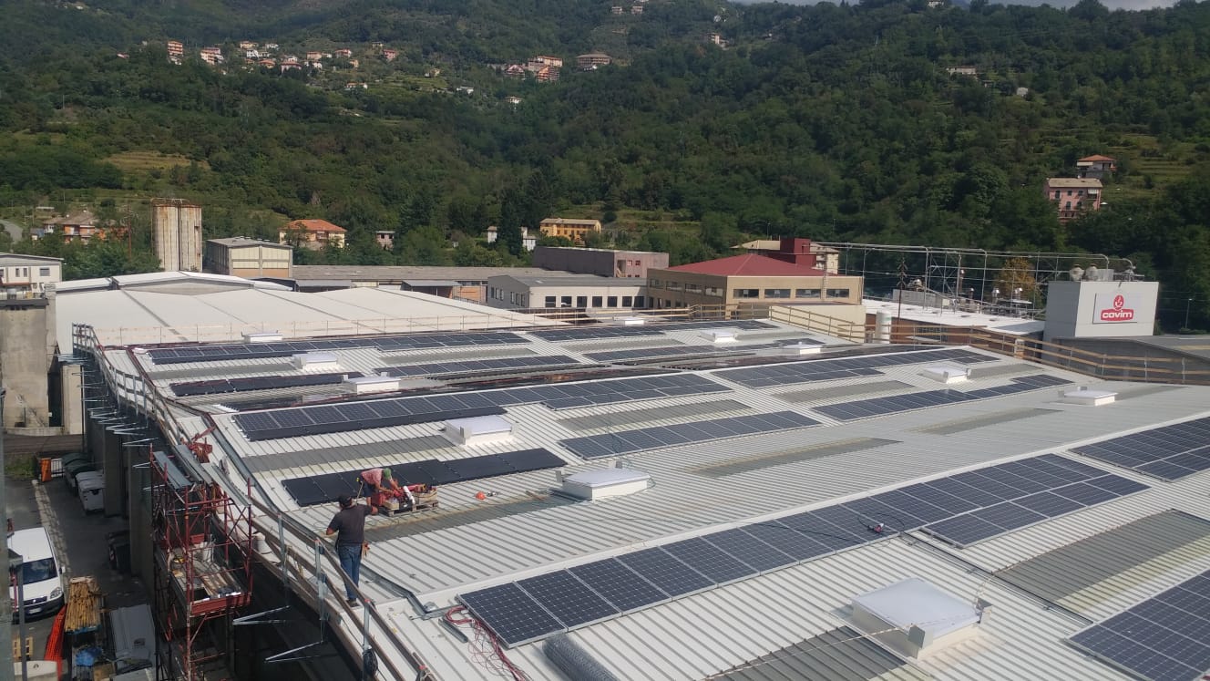 tetto piano di una fabbrica