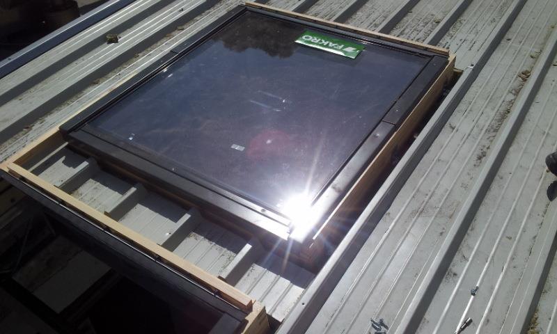 lucernario illuminato dal sole