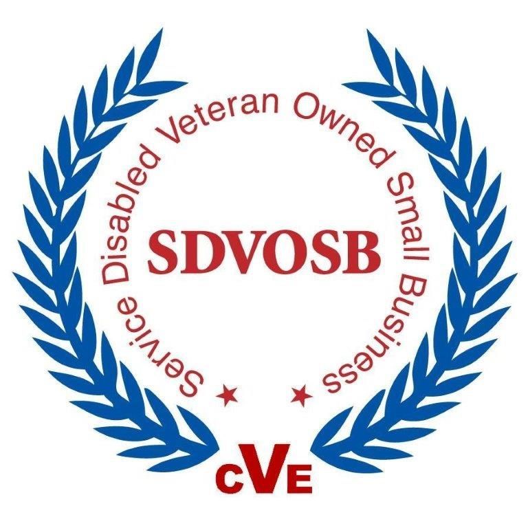 A logo for disabled veteran owned small business
