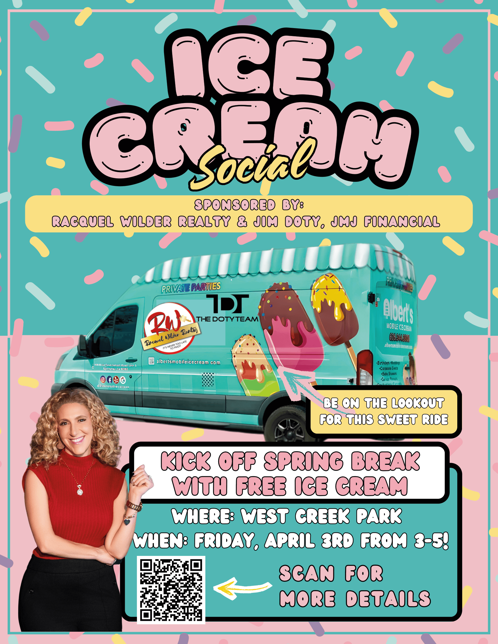 Holiday flyer: Santa in sleigh, free family photos. Bring a toy. December 9, 3-5 PM, at Peanut Estate Properties.