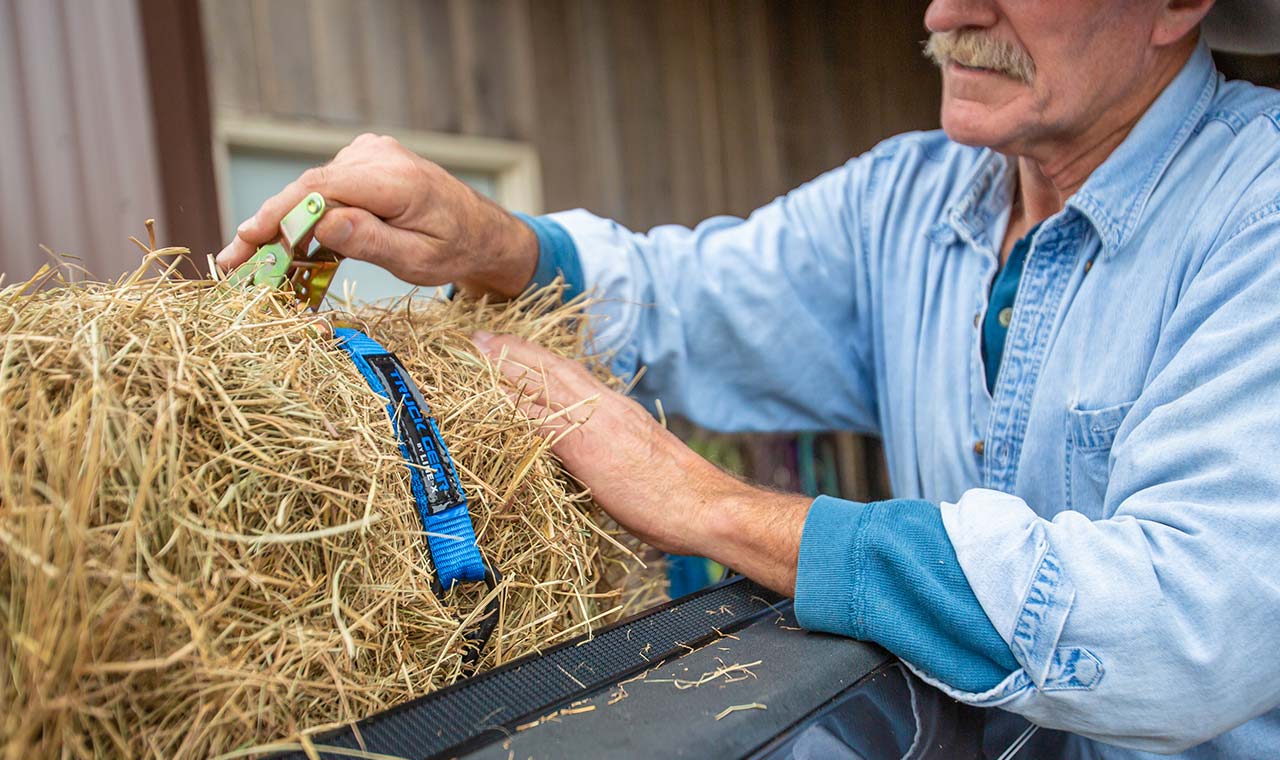 Dry Grass with Ratcheting Tie Down Kit — Clovis, CA — Line-X of Clovis