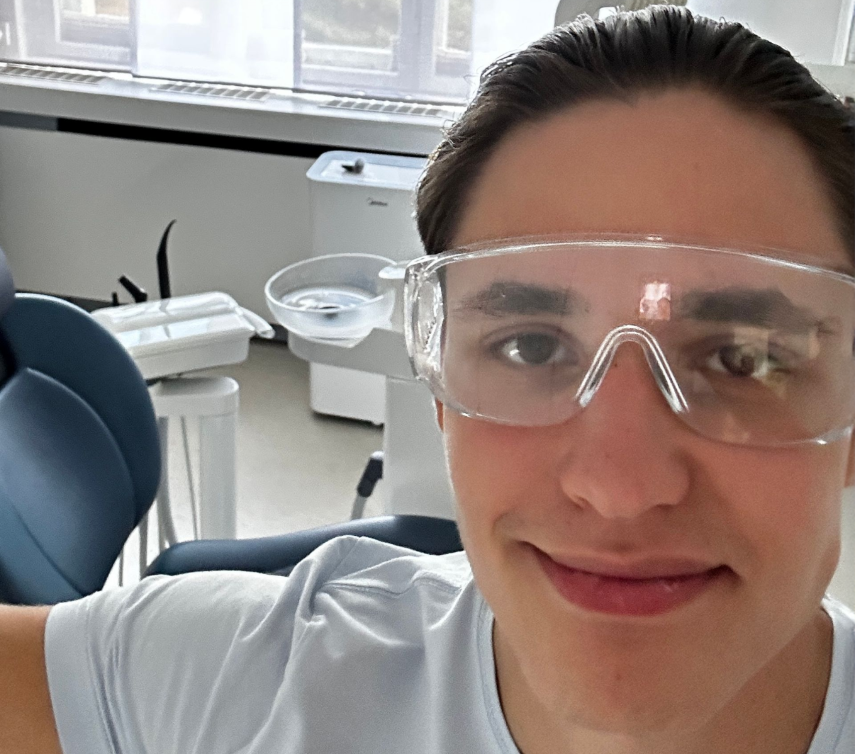 Moritz Riedel in der Zahnarztpraxis