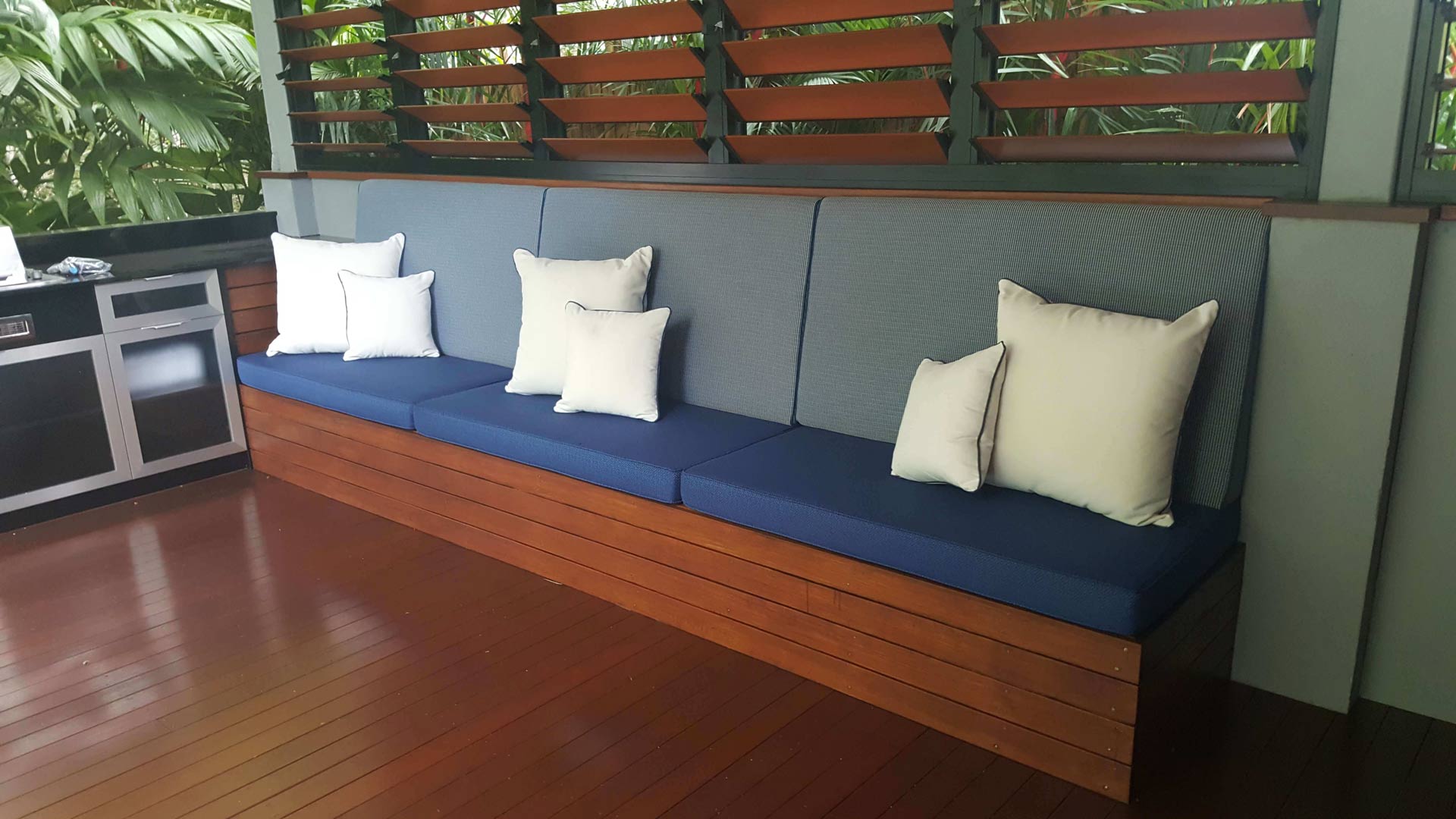 Sofa with Pillows — New & Replacement Upholstery in Smithfield, QLD