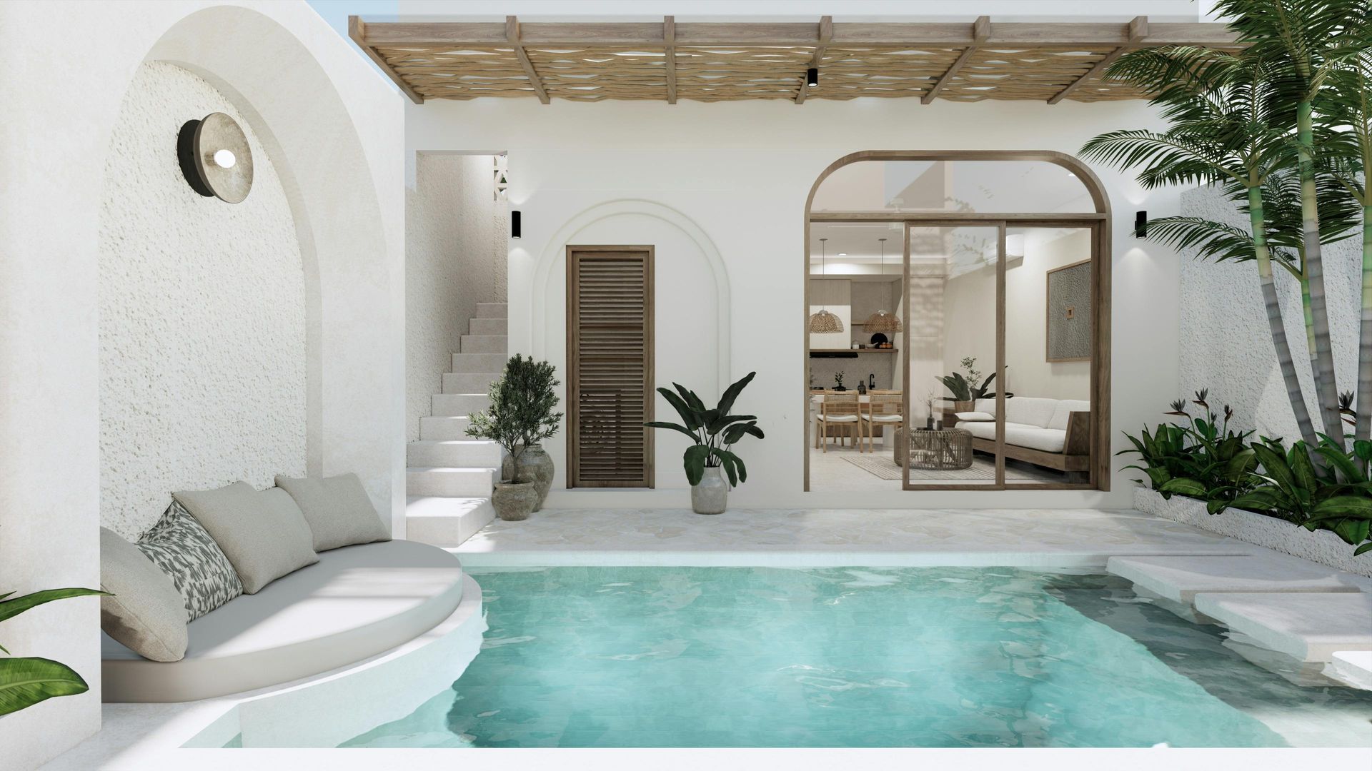 Clean protected pool tiles