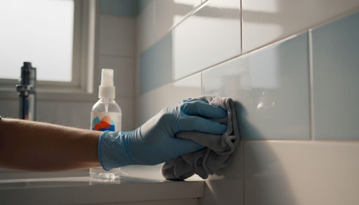 Cleaning grout haze
