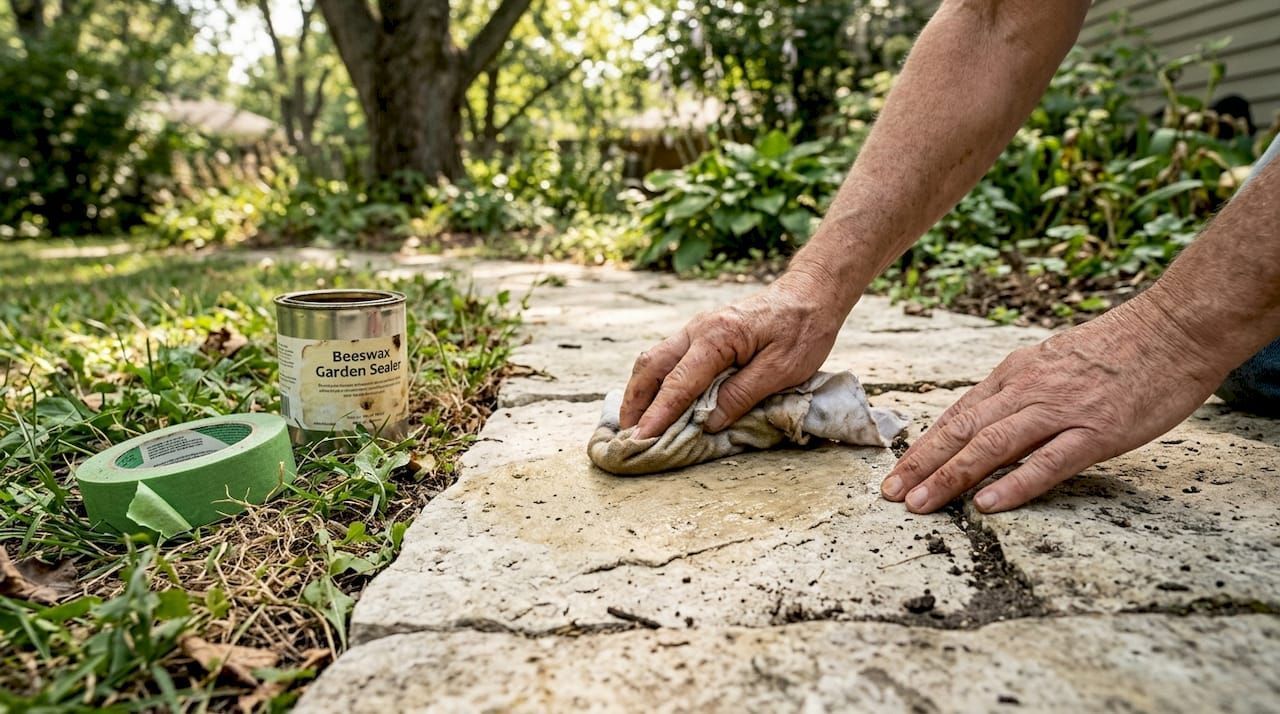 Cleaning stone patio naturally