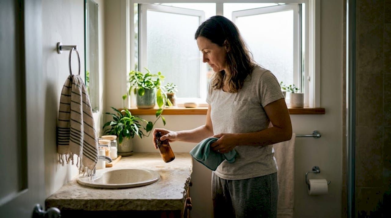 Eco-friendly bathroom cleaning checklist