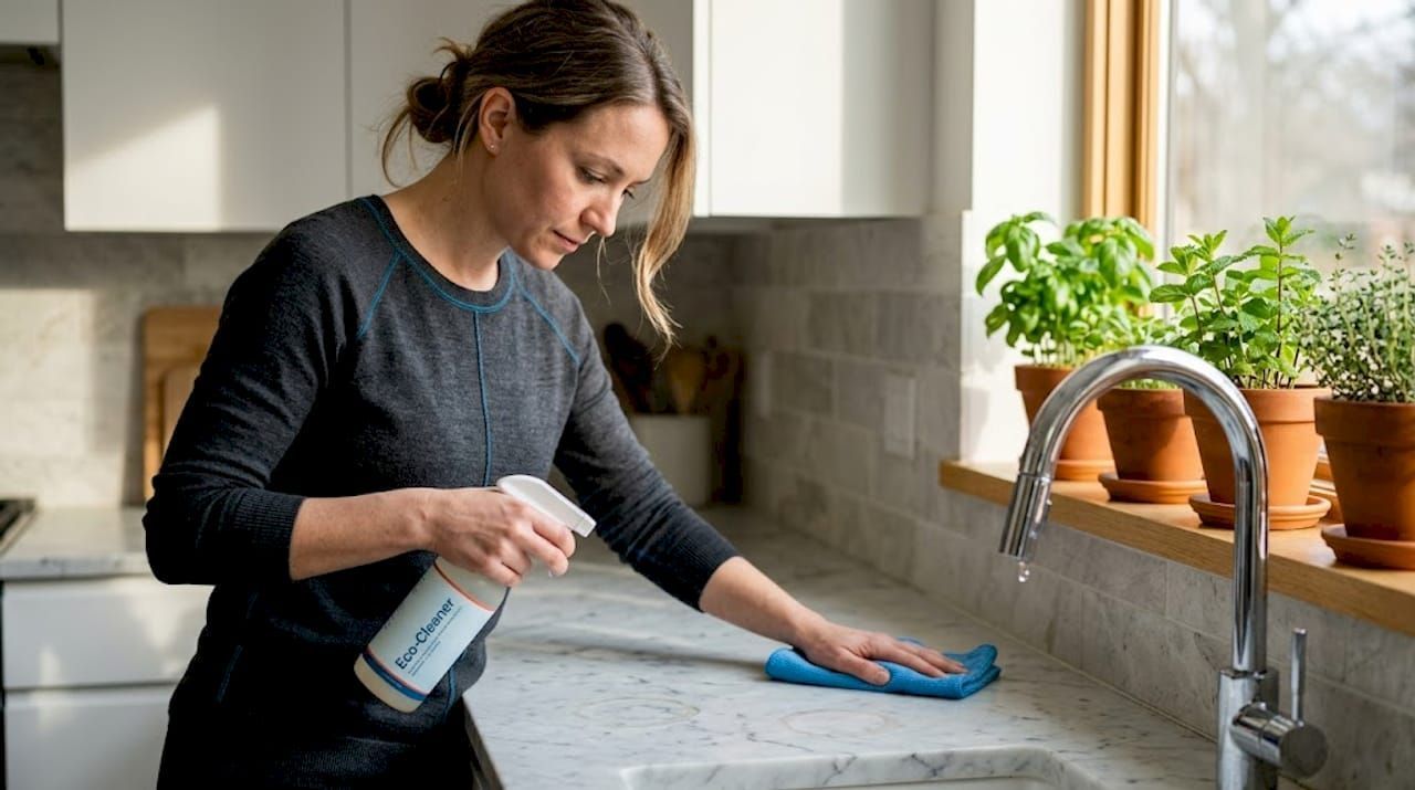 Eco-friendly pool tile care