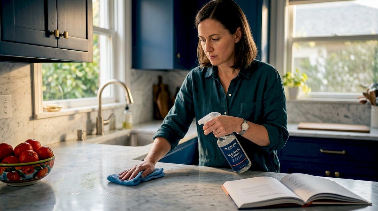 Eco-friendly stone cleaning solution