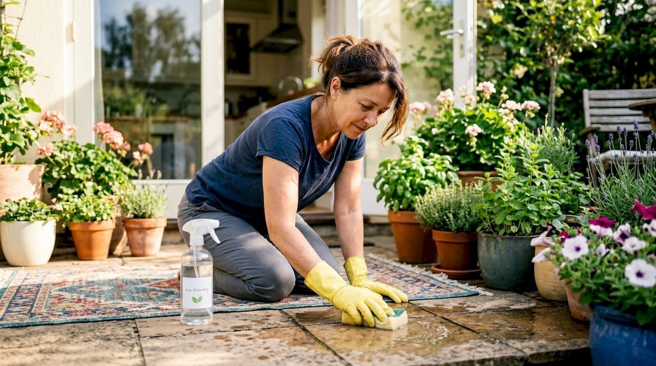 Eco-friendly tile cleaner