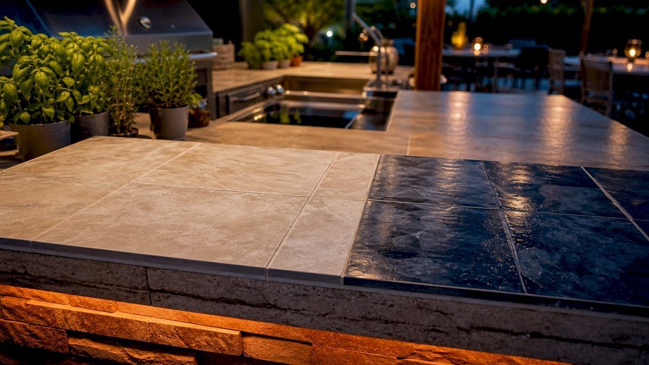 Grout haze on tile