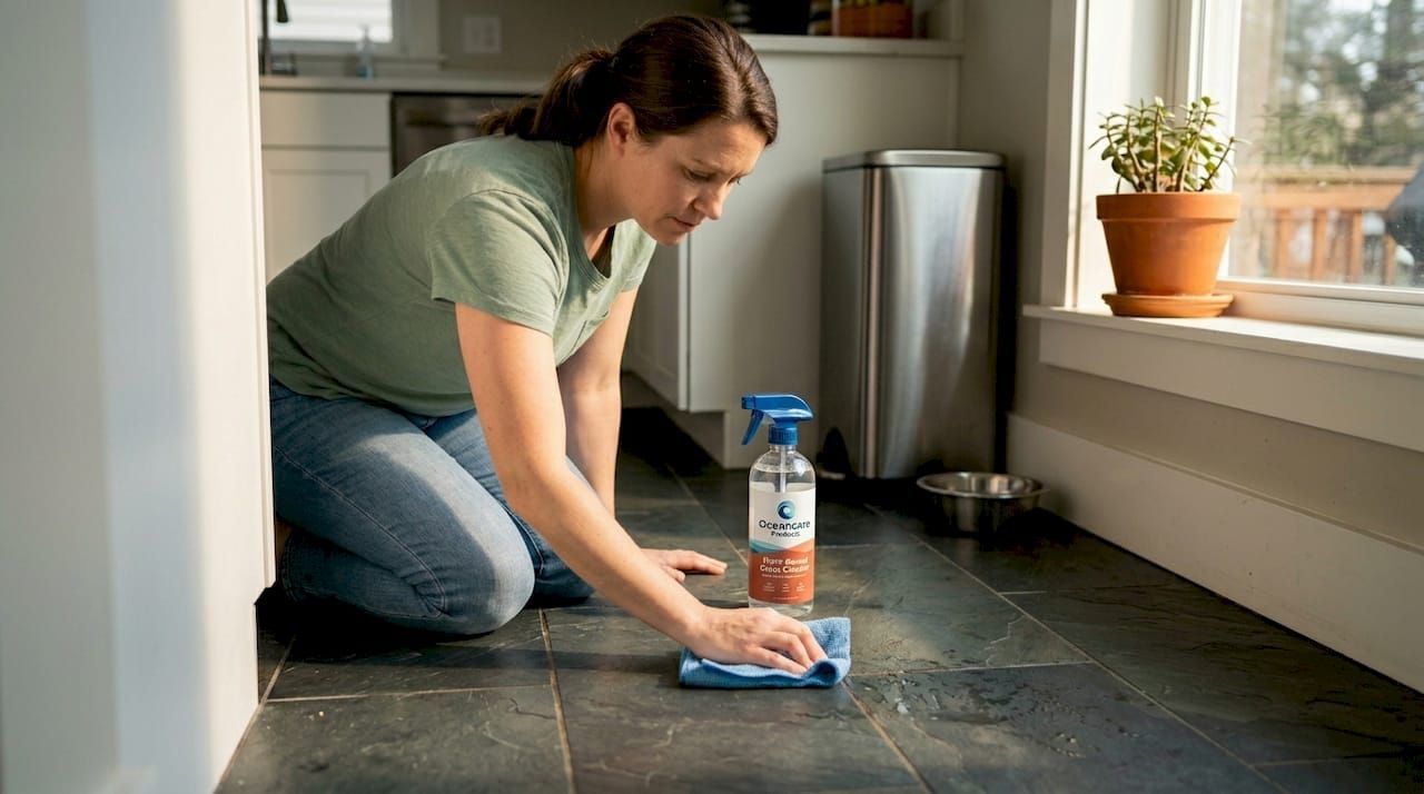 Natural stone surface care