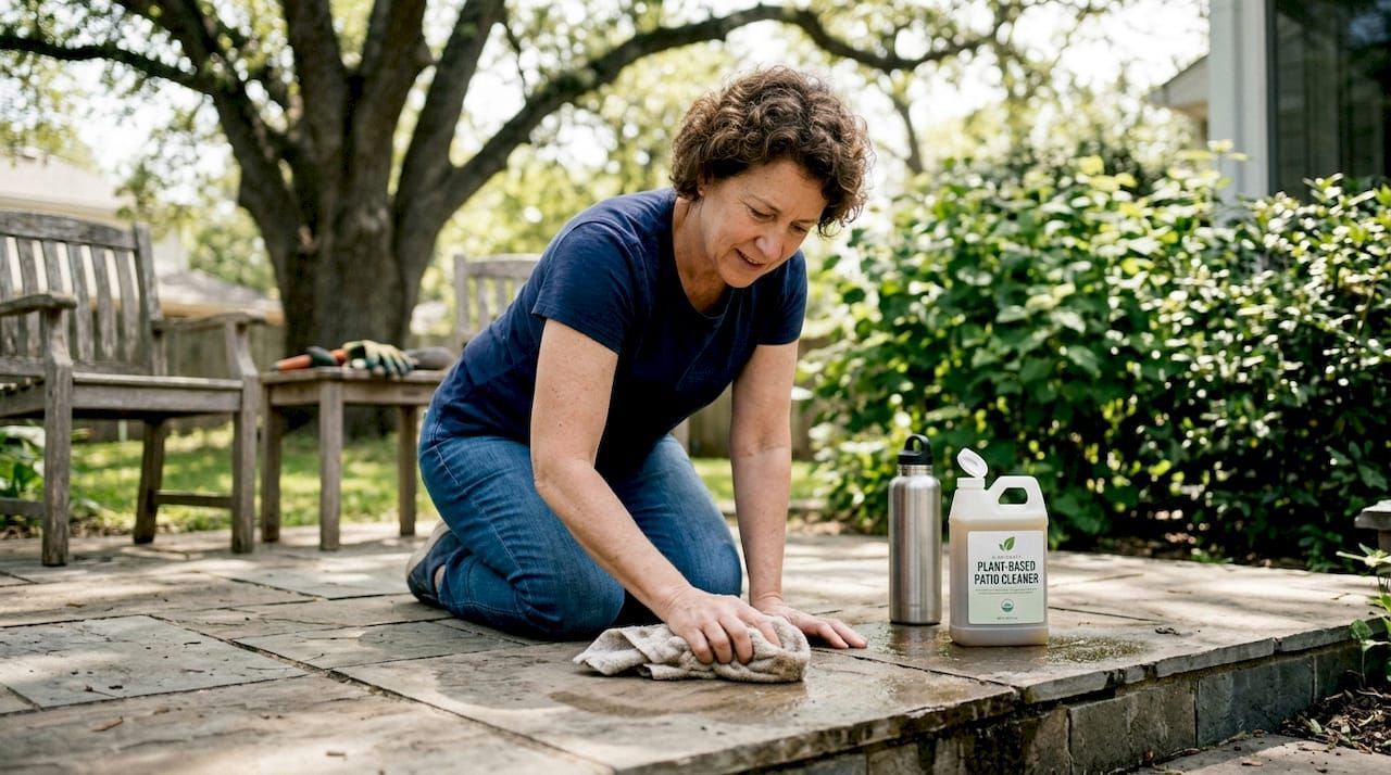 Pool tile cleaning and calcium removal