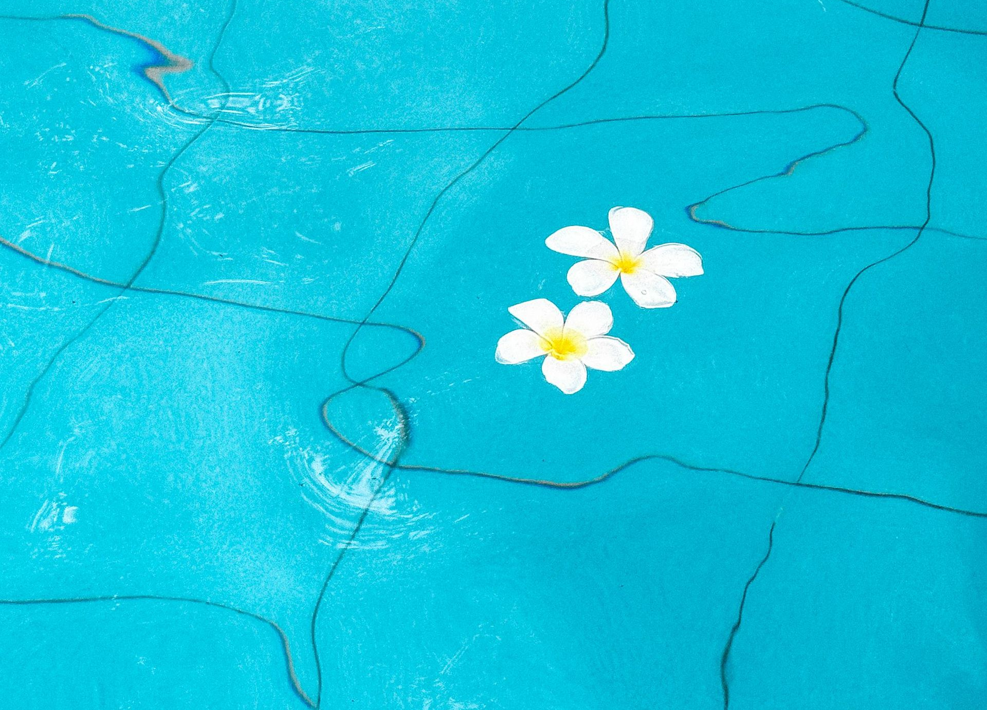 Pool tiles with antimicrobial protection