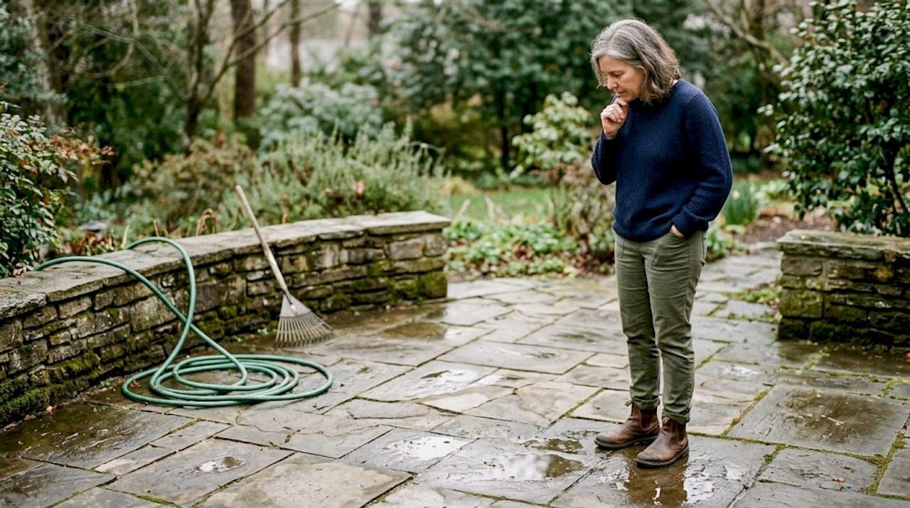 Sealed natural stone surface