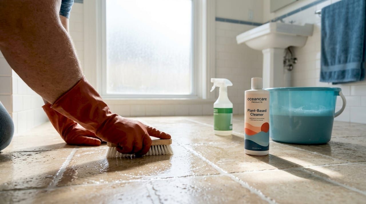 Sealing restored stone surfaces
