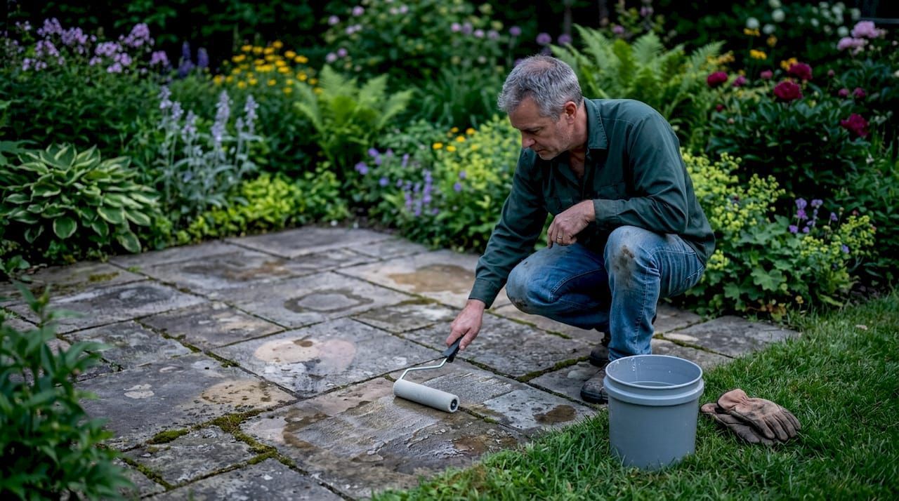 Stone patio protection
