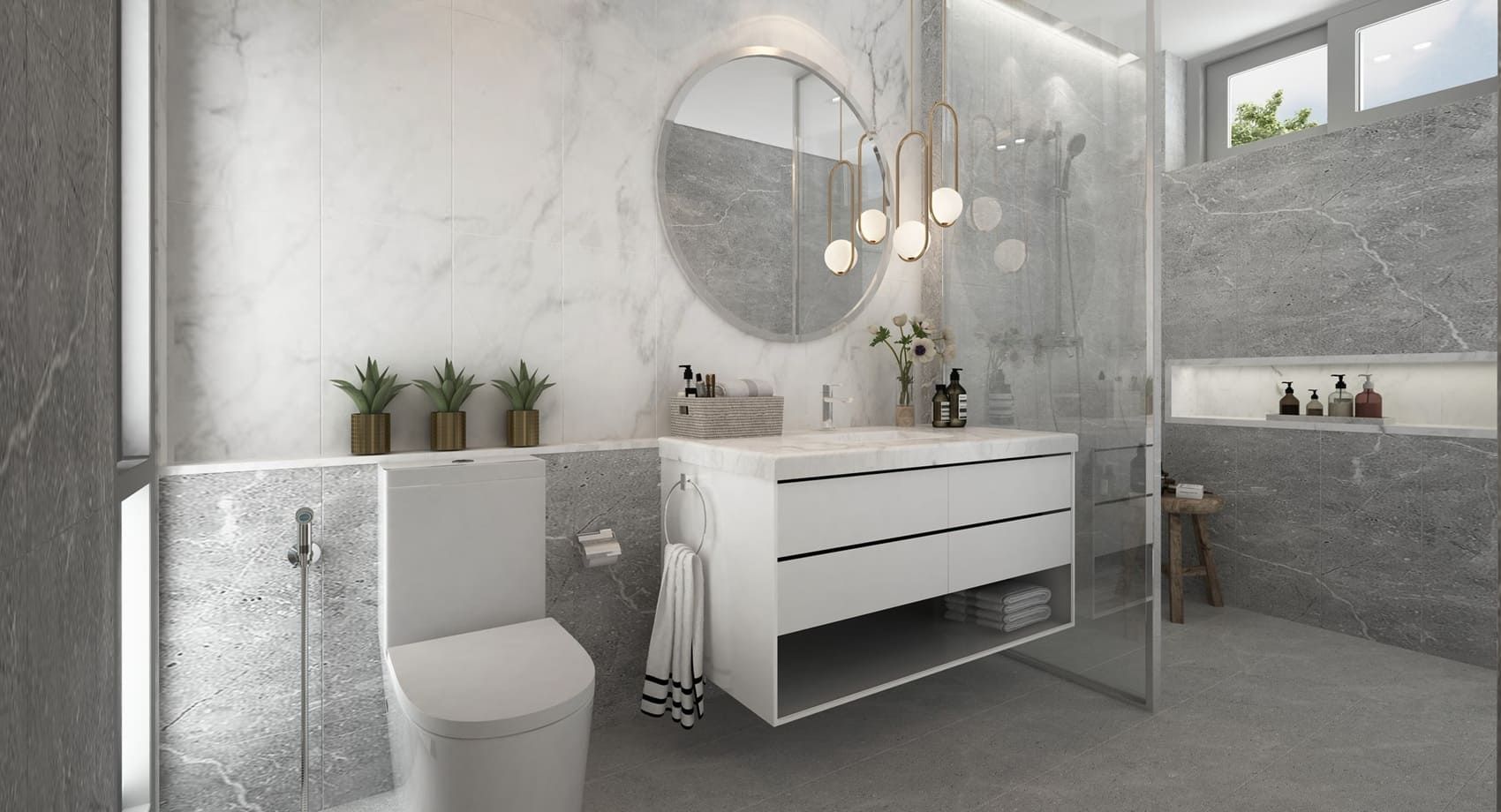 clean bathroom tile naturally