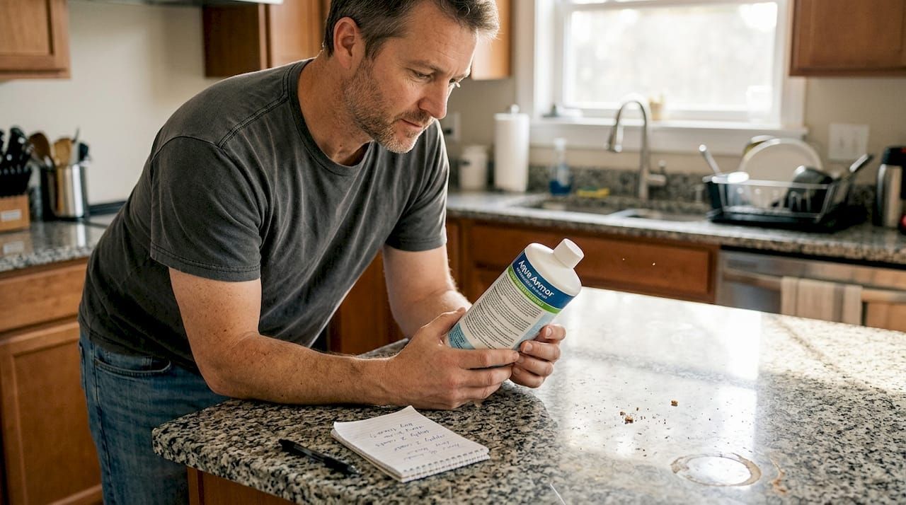 eco-friendly surface protectant on tile