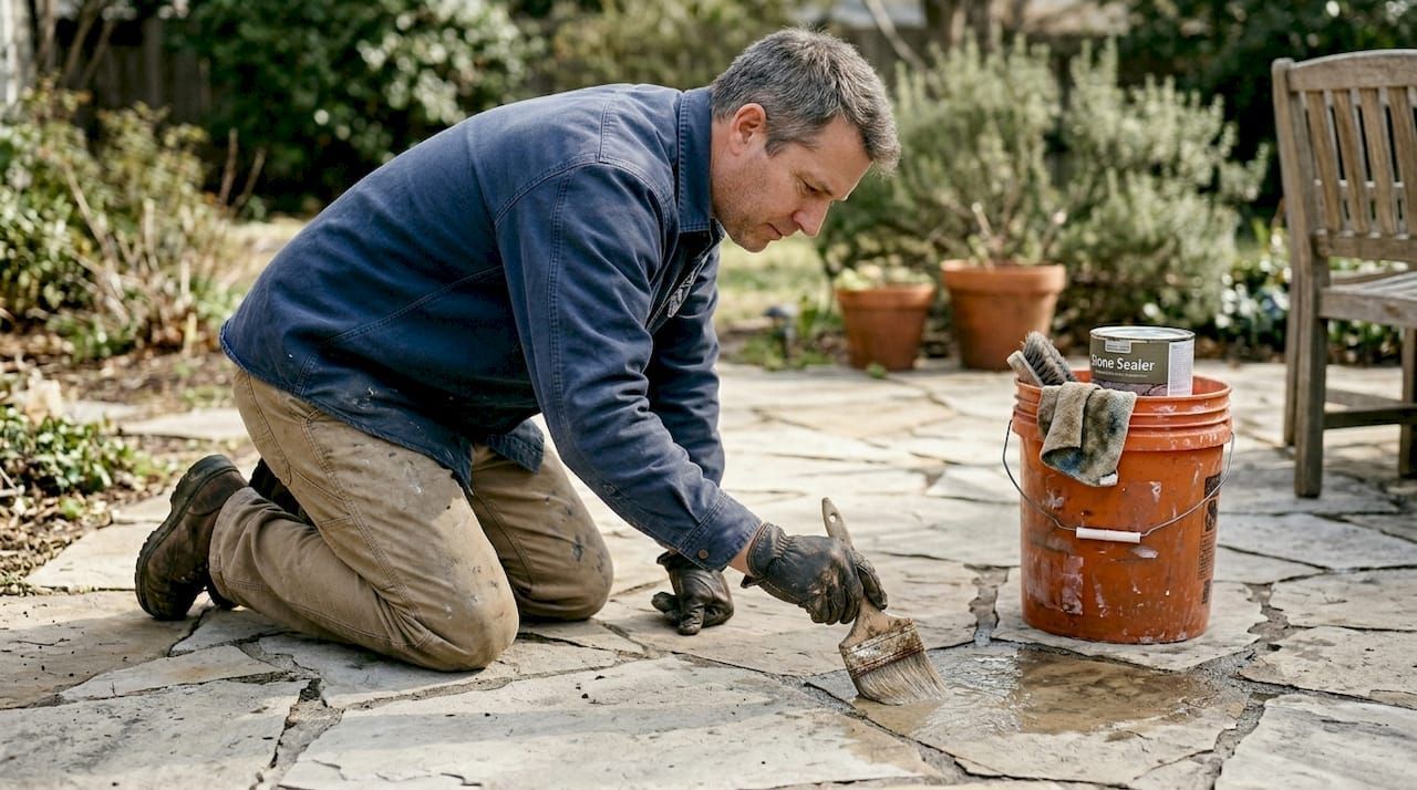 sealing outdoor stone surface