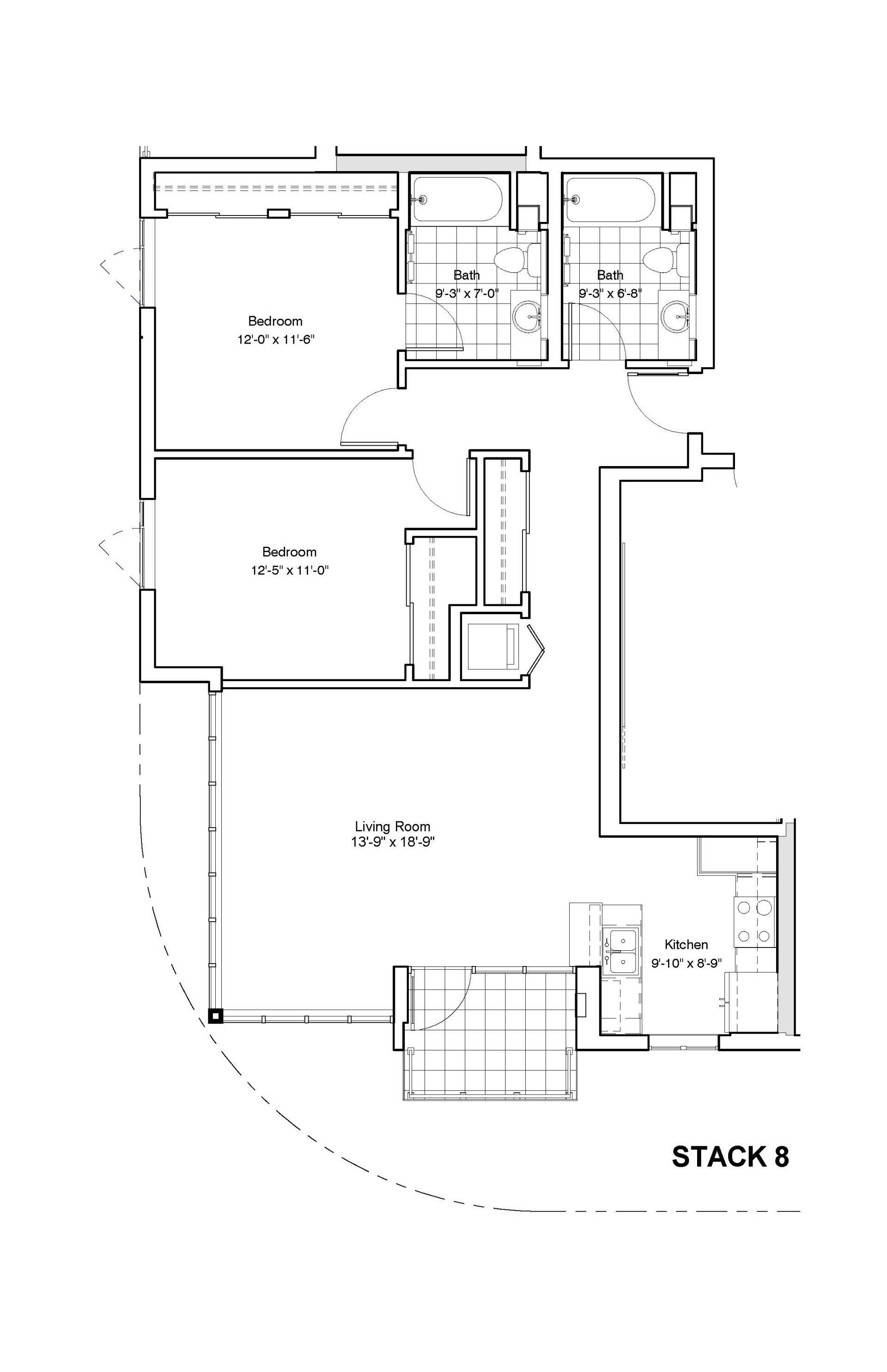 t lofts two bedroom floor plan