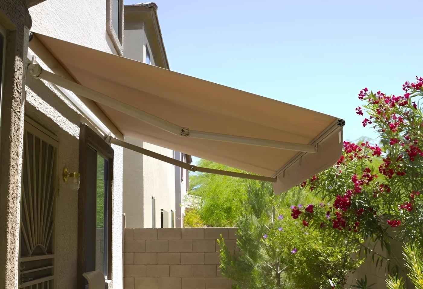 A House With a Large Awning on the Side of It — Lismore Curtains & Blinds In Lismore, NSW